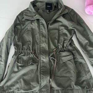 Forever 21 Utility Jacket in Olive